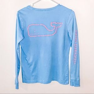 Vineyard Vines Long Sleeve Whale Tee Size S
